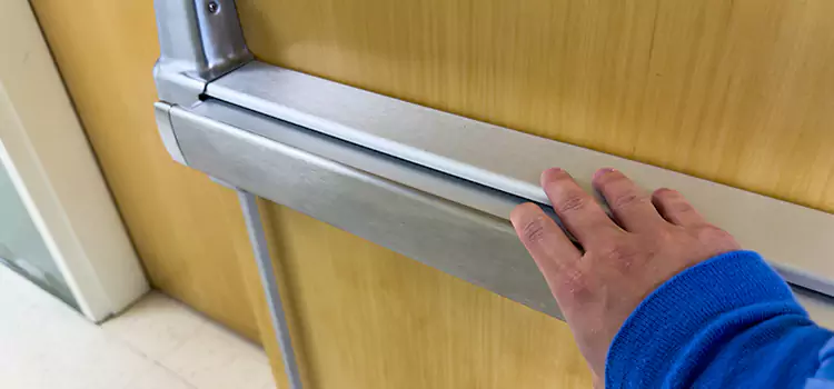 Installing a Push Bar on a Door Val-des-Monts